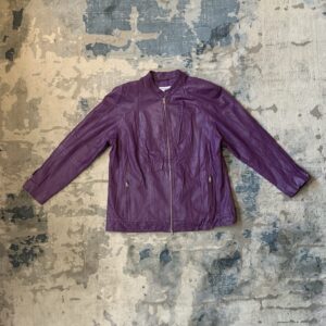 Purple leather Jacket